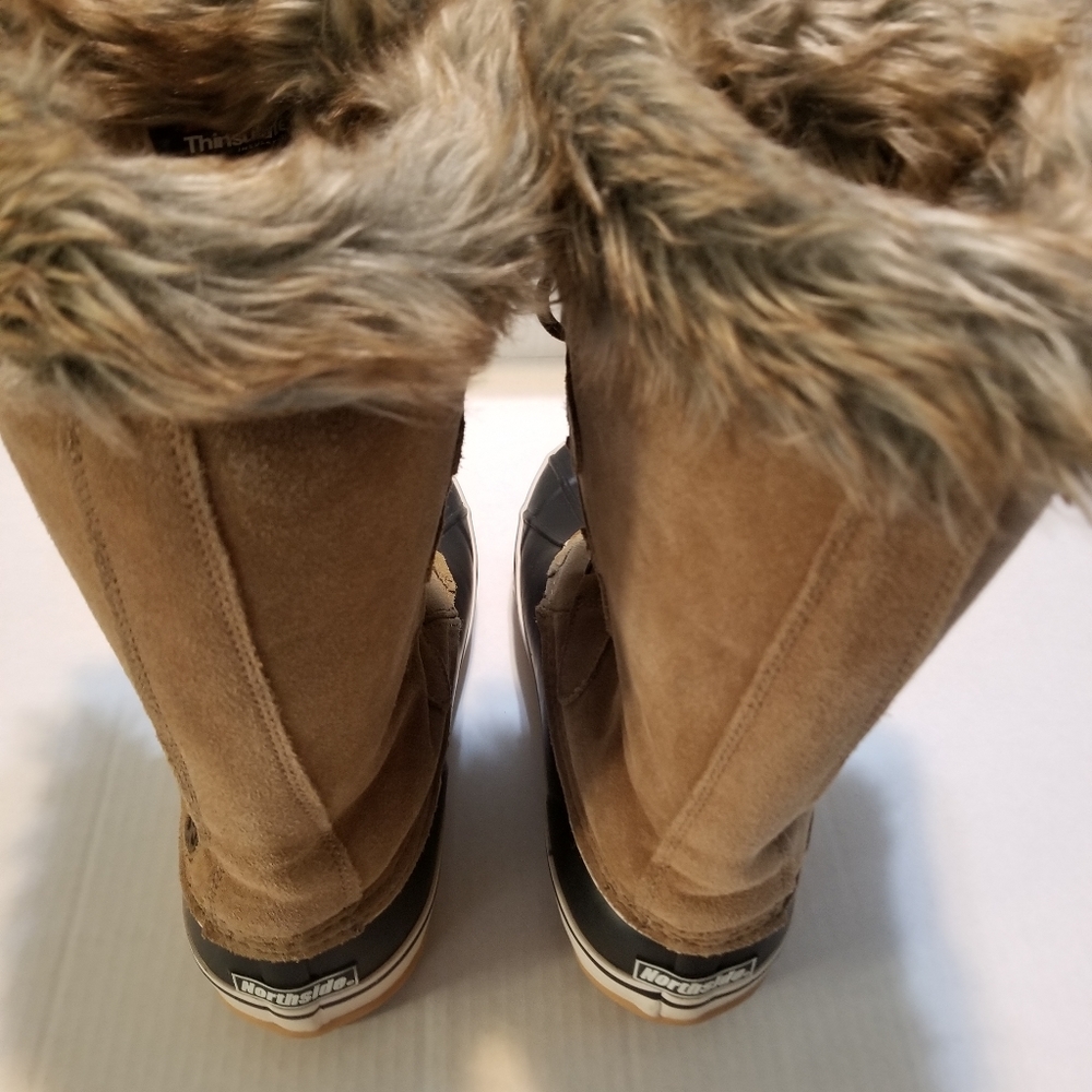 WOMEN'S FAUX NORTHSIDE WINTER BOOTS SZ.9 - Picture 7 of 8